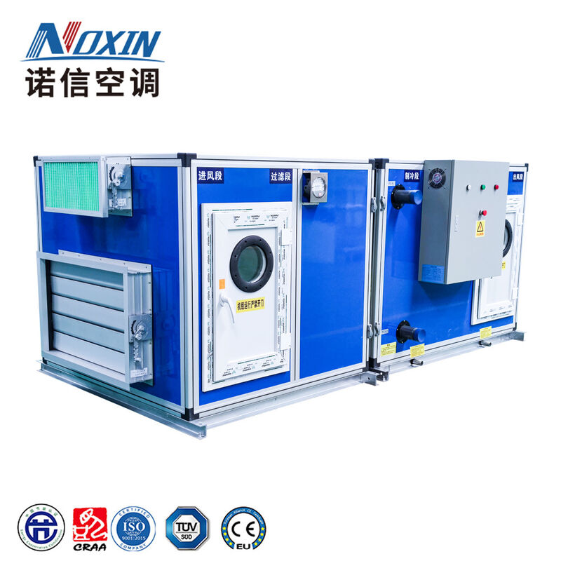 Chilled Water Type Ceiling Mounted Air Handling Unit AHU 3000CMH-20000CMH For HVAC System