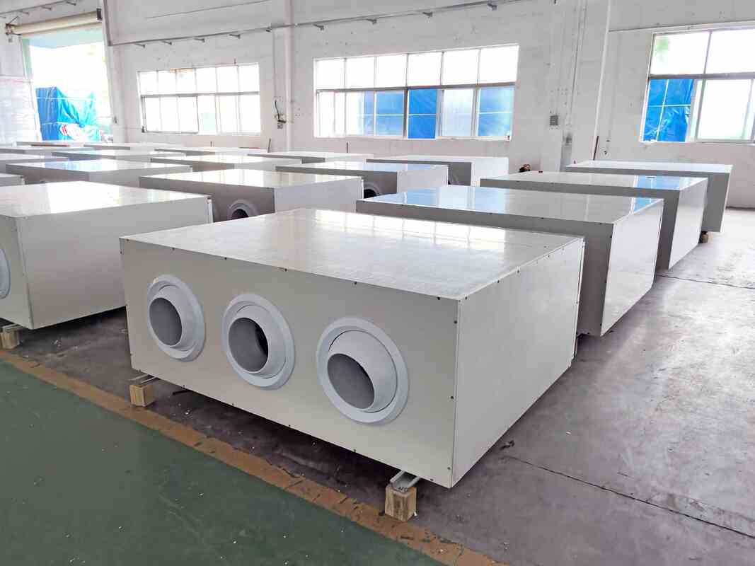 Frameless Chilled Water Jet Type AHU Air Handling Unit For Factory Workshop HVAC System