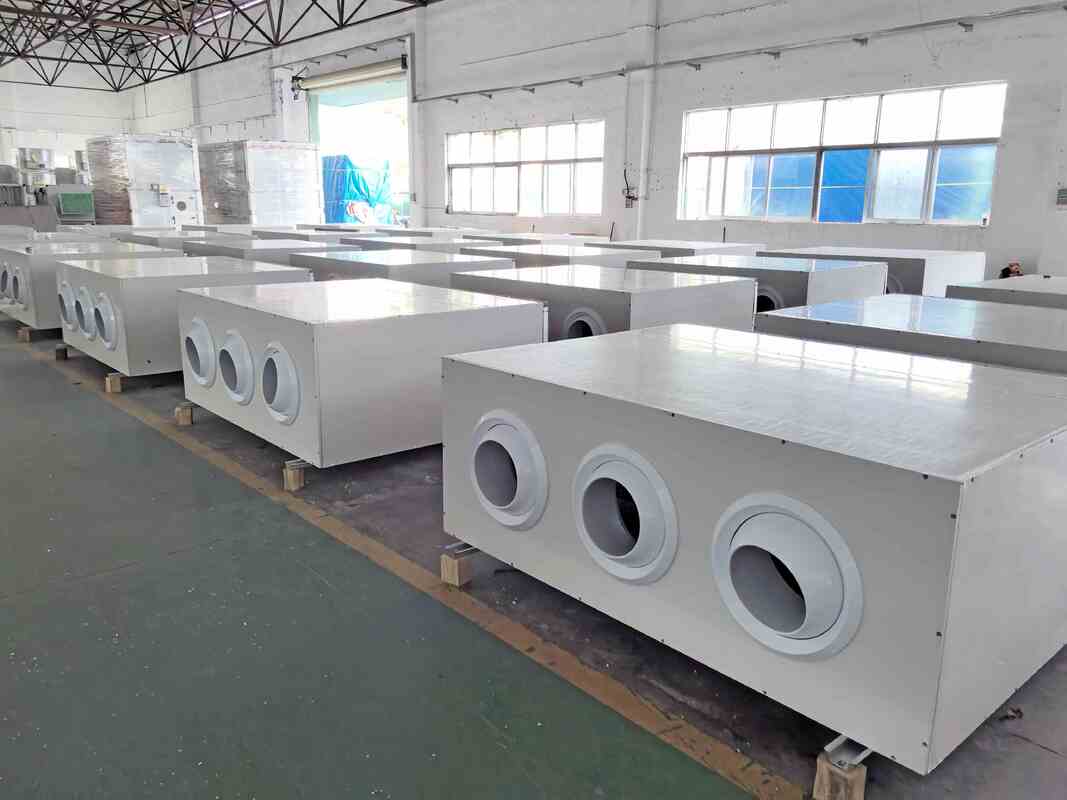 Frameless Chilled Water Jet Type AHU Air Handling Unit For Factory Workshop HVAC System