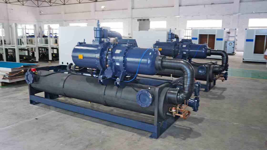 Energy Saving VFD Type Screw Water Cooled Chiller For Central Air Conditioner System
