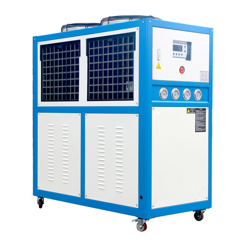 10HP Small Portable Air Cooled Water Chiller Industrial For Injection Blower Machine