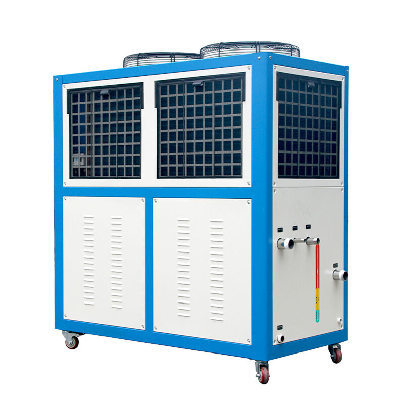 10HP Small Portable Air Cooled Water Chiller Industrial For Injection Blower Machine
