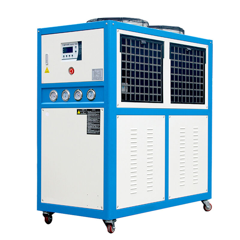 10HP Small Portable Air Cooled Water Chiller Industrial For Injection Blower Machine