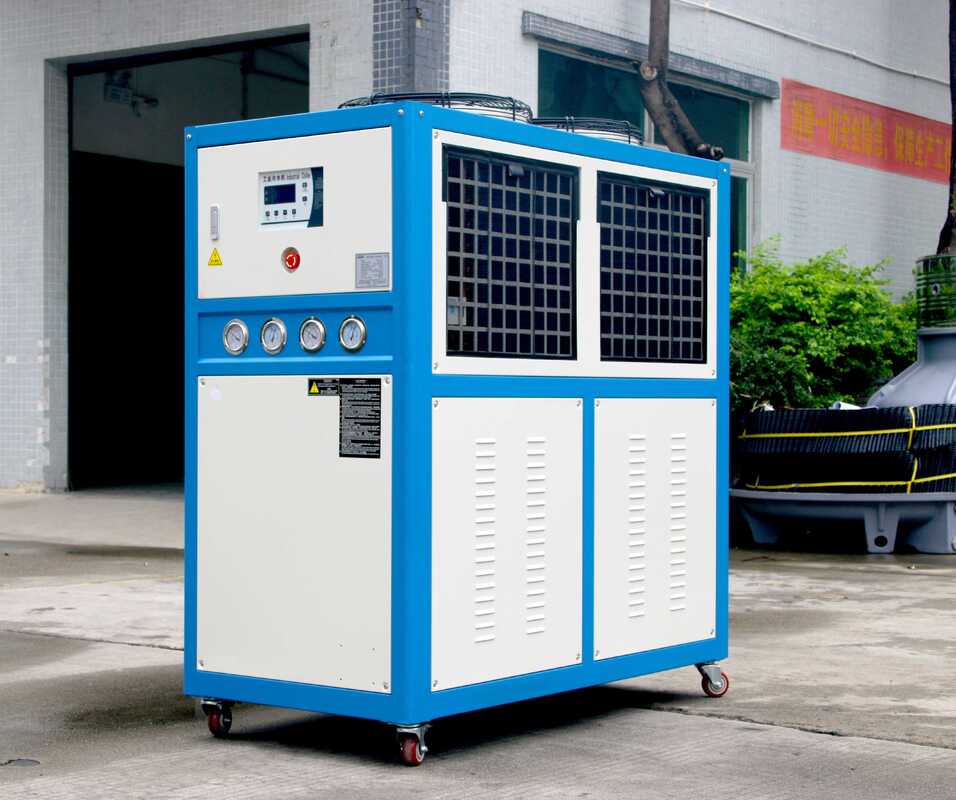 10HP Small Portable Air Cooled Water Chiller Industrial For Injection Blower Machine
