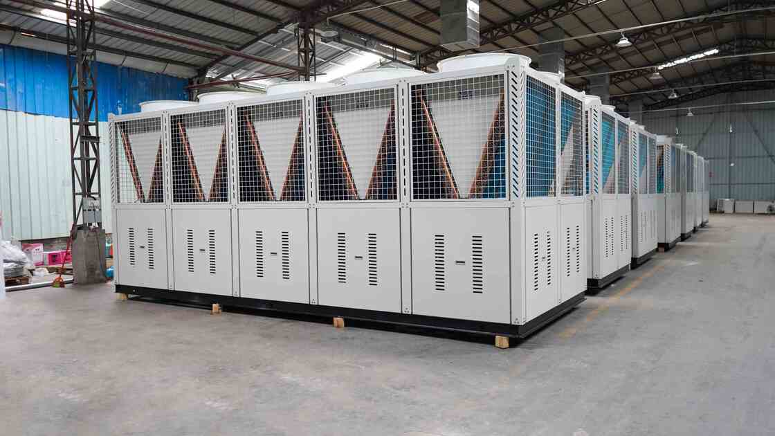 100Ton 150Ton 200Ton Screw Type Air Cooling Water Chiller For HVAC System