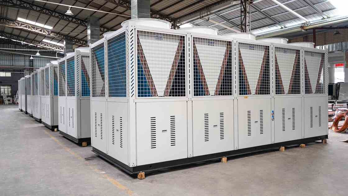 100Ton 150Ton 200Ton Screw Type Air Cooling Water Chiller For HVAC System