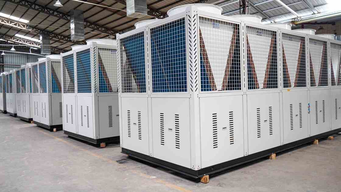 100Ton 150Ton 200Ton Screw Type Air Cooling Water Chiller For HVAC System