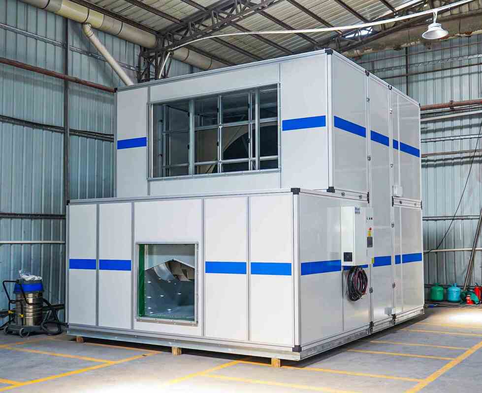Rotary Desiccant Wheel Dehumidification Air Handling Unit AHU For Lithium Battery Production